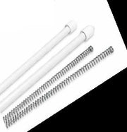 Coppia Bacchette Stecche per tende con punta bianco 40 cm x 7 mm