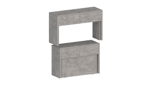 Set 2 Panche Allungabili 66/290x25x45 cm Pratika Singola A e B Bronx