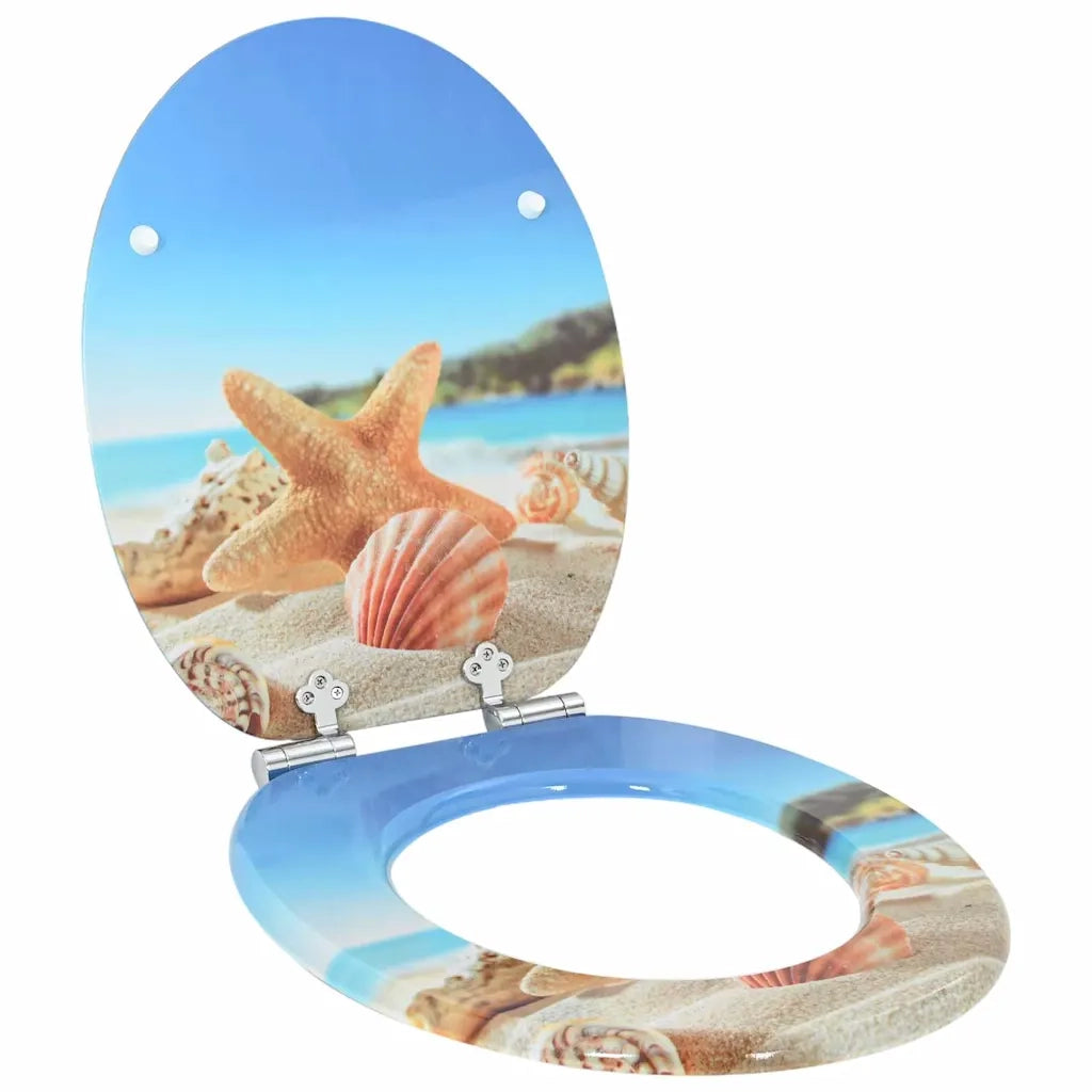 Sedile per toilette con chiusura morbida Conchiglia di mare CFW9859512