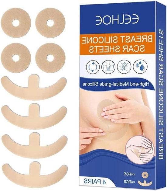 Strisce per rimuovere cicatrici di silicone Strisce per cicatrici di seno Strisce per rimuovere cicatrici di seno Areola strisce morbide Strisce di ancoraggio
