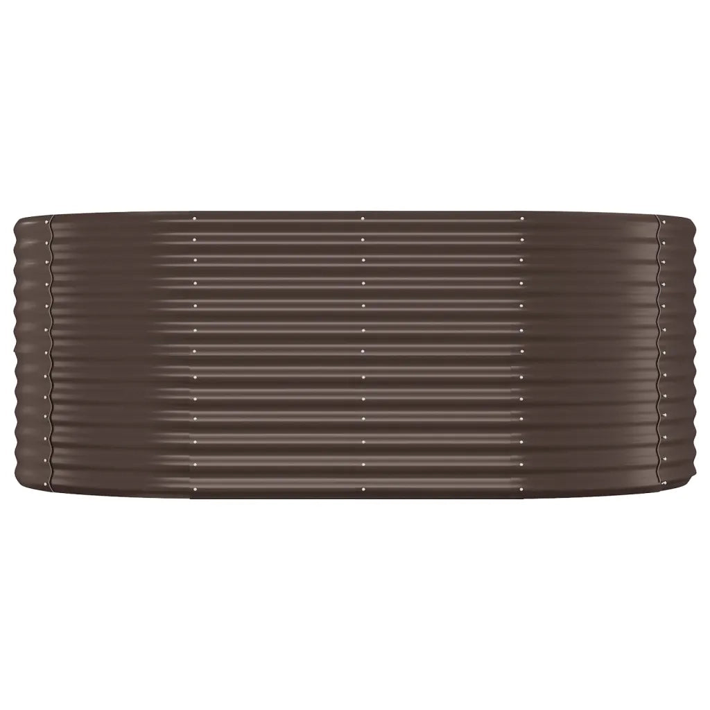 Vaso Giardino Acciaio Verniciato Polvere 175x100x68cm Marrone cod mxl 66854