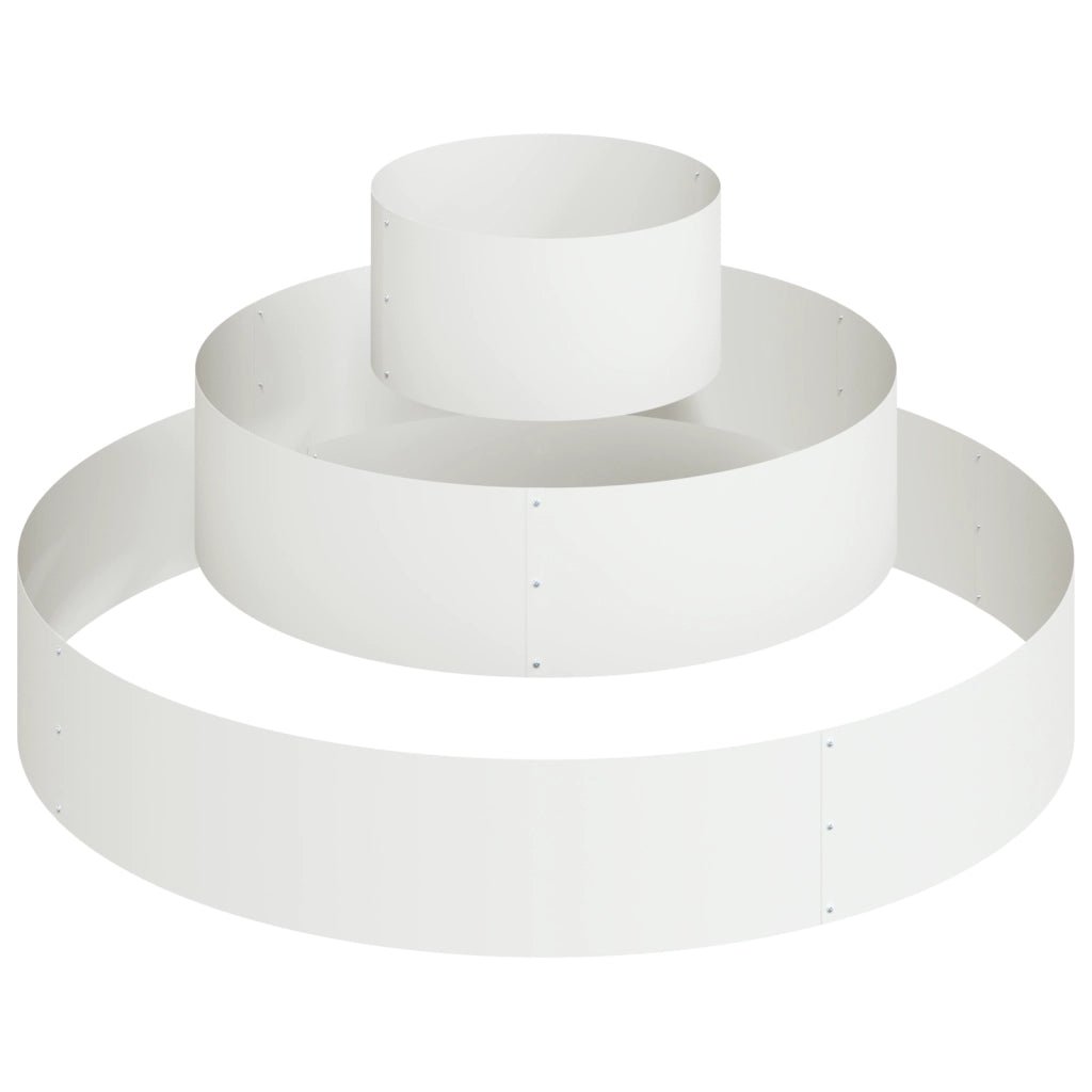 Vaso in Metallo Acciaio/bianco Acciaio verniciato a polvere Grande