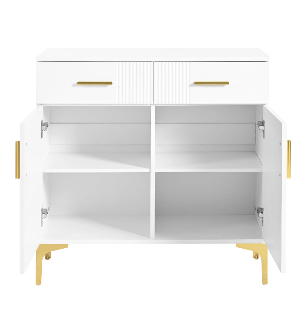 Credenza bianca in MDF 80 × 35 × 79,5 cm