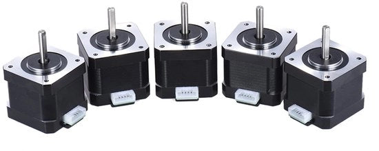 Motore a passo 1,8 gradi - Nema 17 - 5 pezzi - 0,4 N·m - 42 x 42 x 38 mm - Adatto per stampanti 3D/accessori CNC - Motore