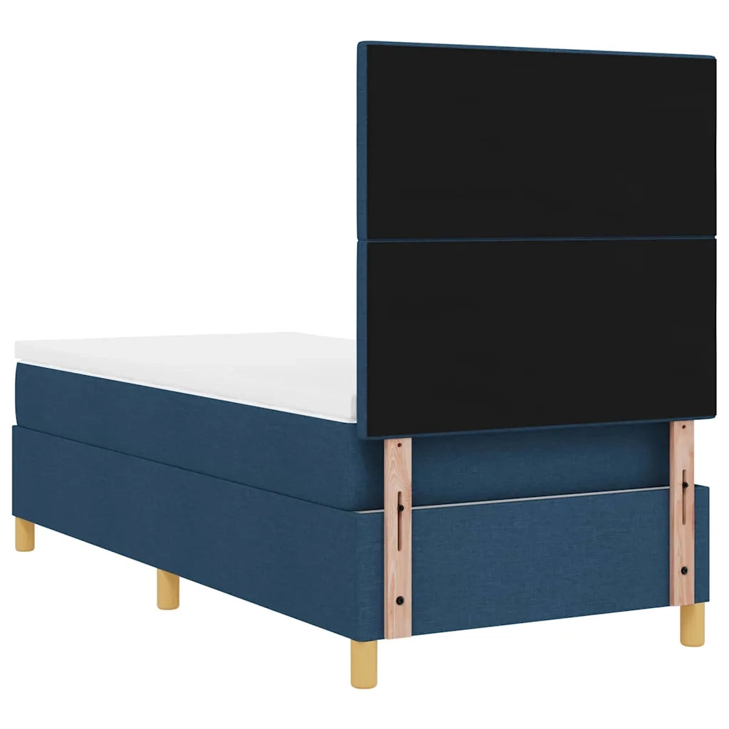 Letto a molle con materasso Blu 90 x 190 cm Tessuto 3339587