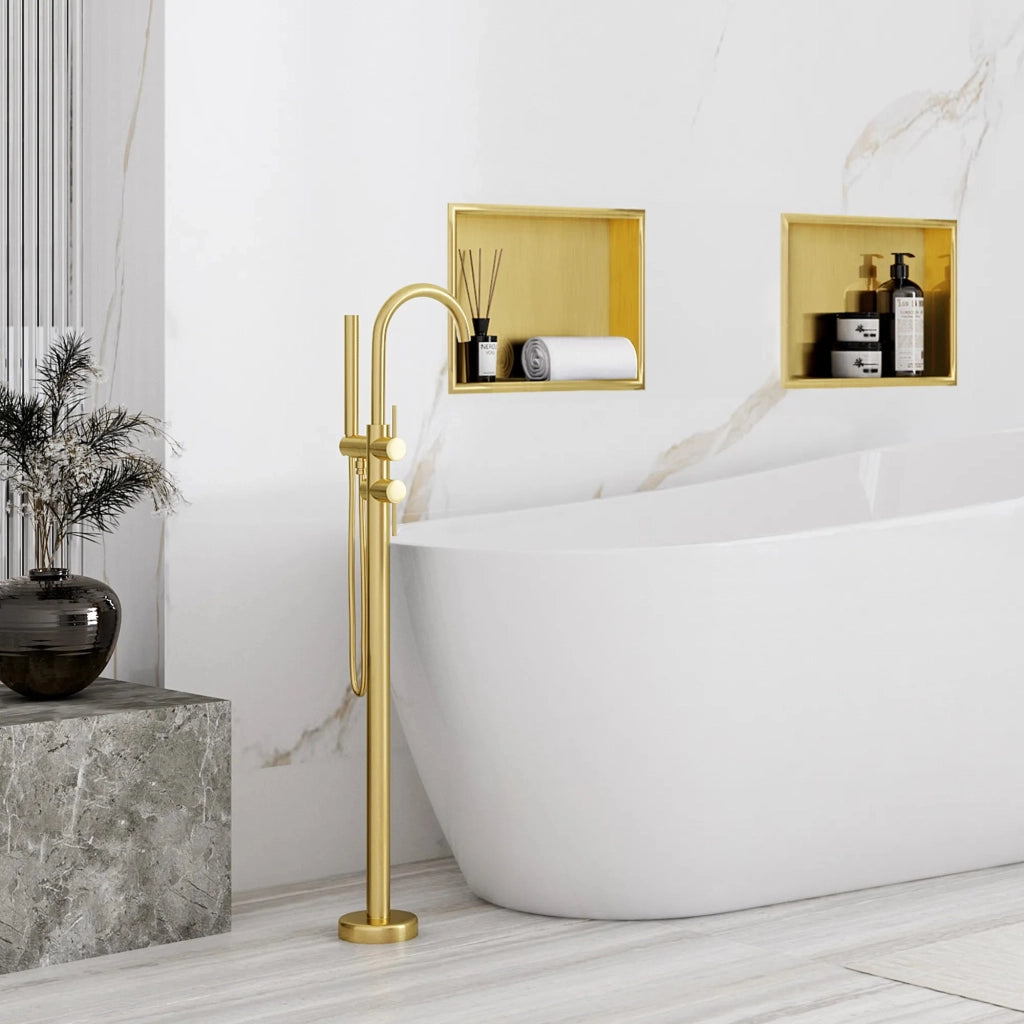 Mensola Bagno 30x30 Gold Brush