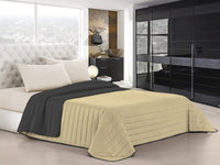 Trapuntino Doubleface 1 Piazza e Mezzo 100gr Panna/Grigio Scuro