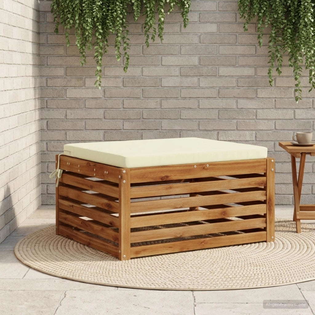 Cuscino per Sedia in Unico Pezzo SOEST 100% Poliestere Crema 944851
