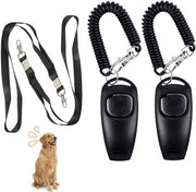 Due clicker per cane con guanto per addestramento cani