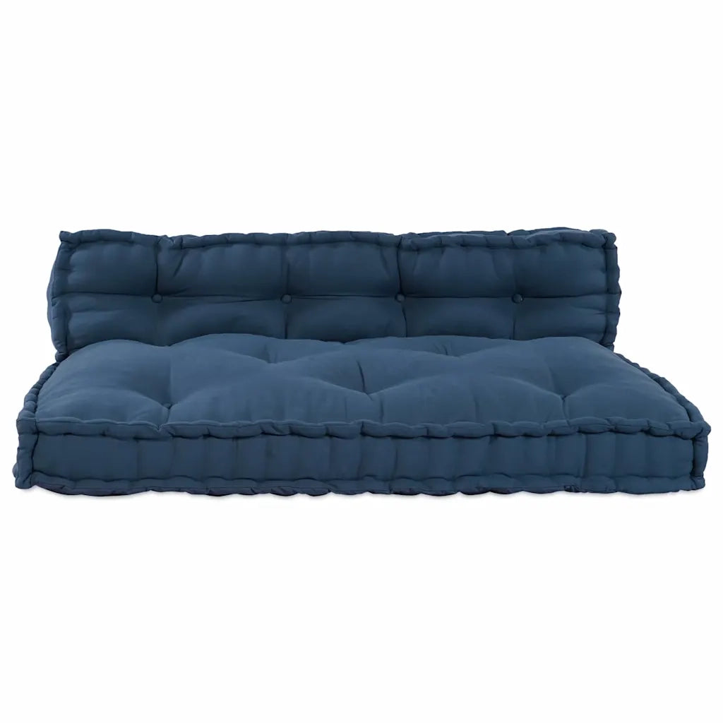 Cuscino per Divano Pallet 2 pcs Indaco 120 x 80 x 38 cm Tessuto 4019096