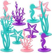 Decorazioni per tavola Centerpiece Tema Sottomarino Decorazioni DIY Tappeto Mare Corallo Stelle di mare Delfino Thema Festa per bambini Festa di compleanno Festa di nozze Decorazioni - Set da 22 pezzi