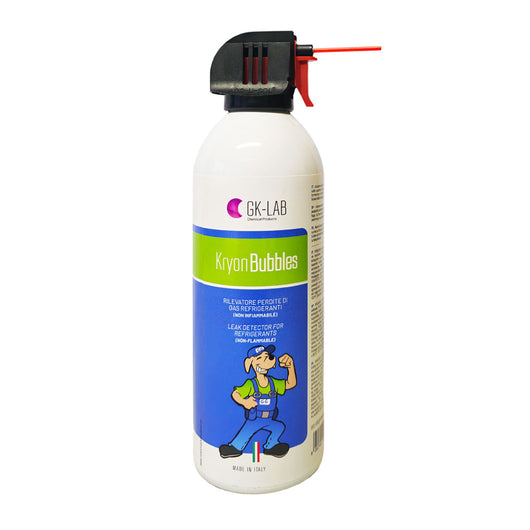 CERCAFUGHE SCHIUMOGENO PROFESSIONALE NON INFIAMMABILE PER GAS REFRIGERANTI HFO,HFC,R290,R744 IN BOMB - 300 ML  - GER