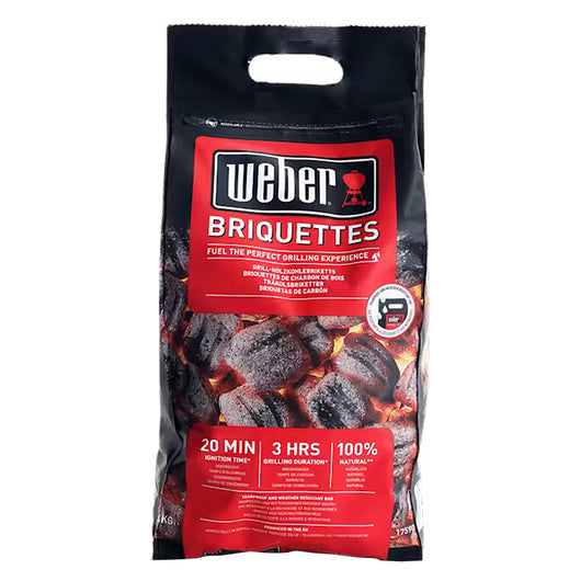 CARBONE 100% NATURALE PER GRILL 'BRIQUETTES' Kg 8 ca.  - WEBER