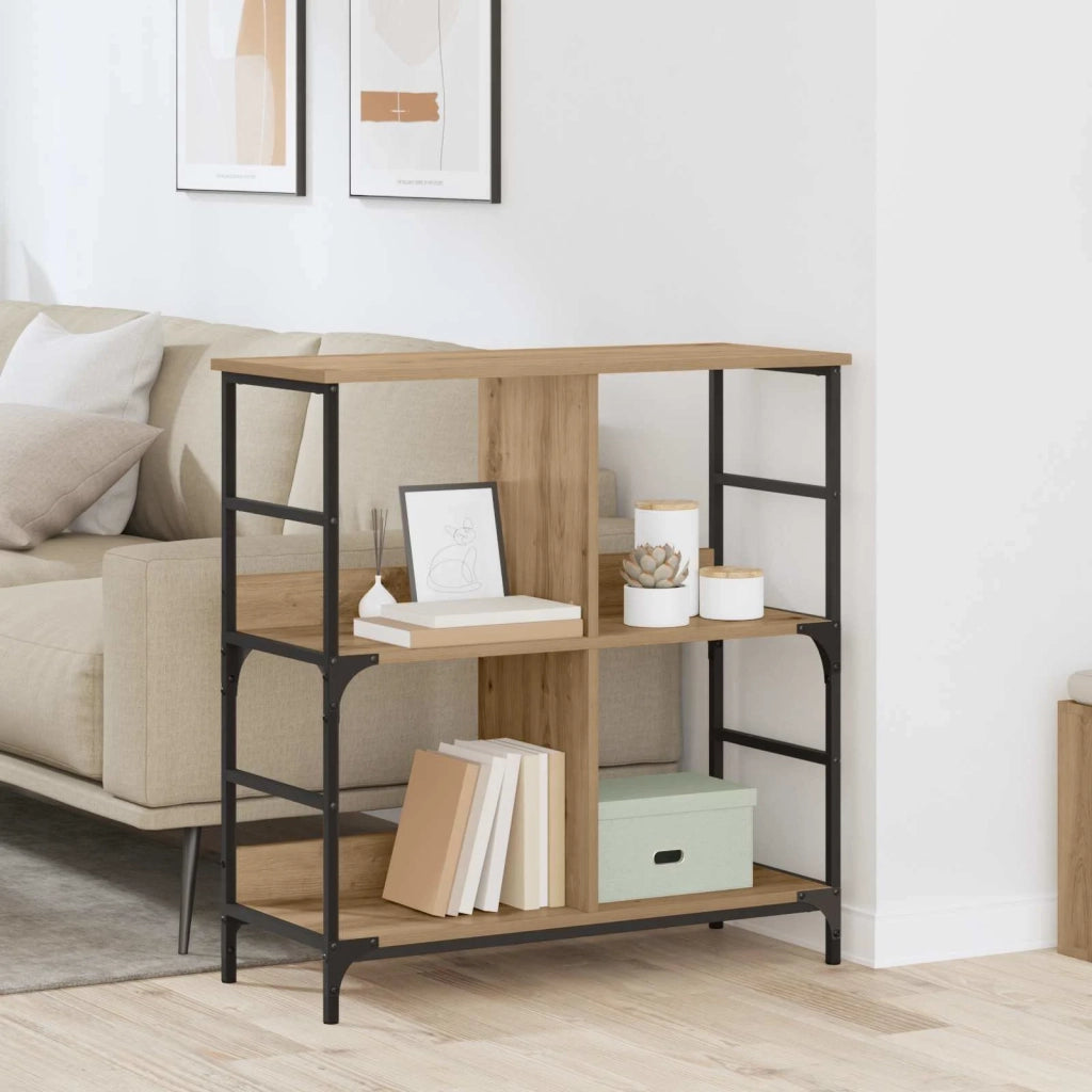 Libreria rovere artigianale 78.5 x 33 x 82 cm Legno multistrato 882754
