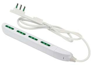 MULTIPRESA 4 POSTI BIPASSO + SHUKO BIANCA- - bianca 47404 - 1 pezzi FANTON