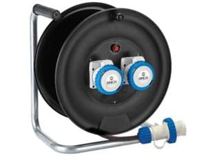 AVVOLGICAVO ELETTRICO DA CANTIERE UNIVERSALE 2PRESE MT30 LINEA GARANTI- - mt.30 14626 - 1 pezzi FANTON