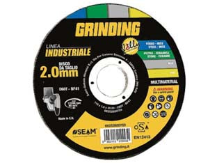 DISCHI DA TAGLIO JOLLY SOTTILE CENTRO PIANO UNIVERSALE- - ø mm.230x2,0 foro 22,2 da taglio multimateriale - 5 pezzi GRINDING