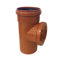 BRAGA 87  ° CON TAPPO ISPEZIONE AD INNESTO IN PVC CON GUARNIZIONE -  EE ¸100  RAL 8023