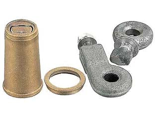 CONO IN OTTONE CON OCCHIOLI PER LUCCHETTO SERRANDA 0A160091080- - (Y0A160091080) - 1 blister YALE