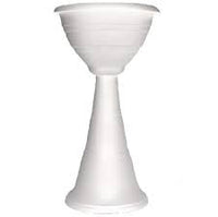 FIORIERA 'CAMPANA' A COLONNA Ø 39x70h - colore bianco