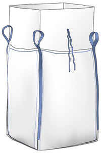 SACCO BIG BAG CARAMELLA DI CARICO/FONDO CHIUSO CapacitÃE kg. 1.500 cm. 90x90x120 h