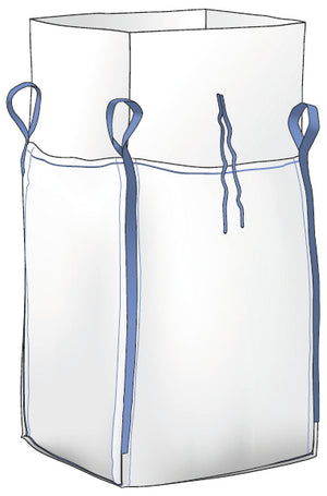 SACCO BIG BAG CARAMELLA DI CARICO/FONDO CHIUSO CapacitÃE kg. 1.500 cm. 90x90x120 h