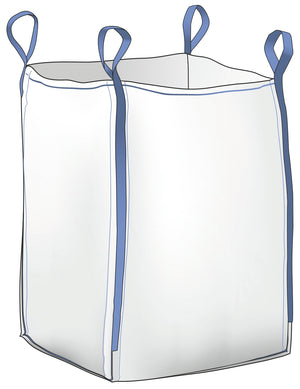 SACCO BIG BAG TOP APERTO ORLATO/FONDO CHIUSO CapacitÃE kg. 1.500 cm. 90x90x120 h