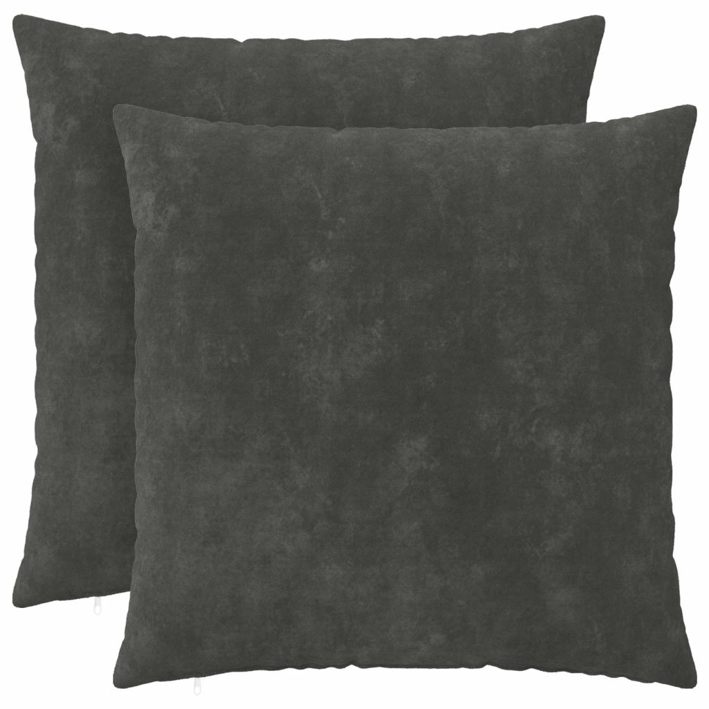 Cuscino con cuscino HEERLEN 2 pz Antracite Fleece in microfibra 927920