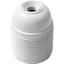 PORTALAMPADA FILETTATO E27 Colore Bianco - LAMPO