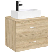 Lavabo da bagno Nero Opaco 45,5 x 25,5 x 13 cm Metallo CFW3817943