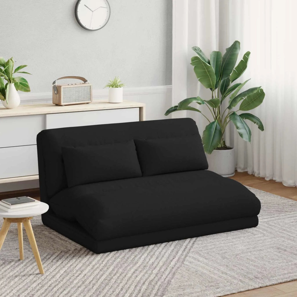 Sedia da Pavimento Nero 110 x 82 x 55 cm Tessuto 42028204