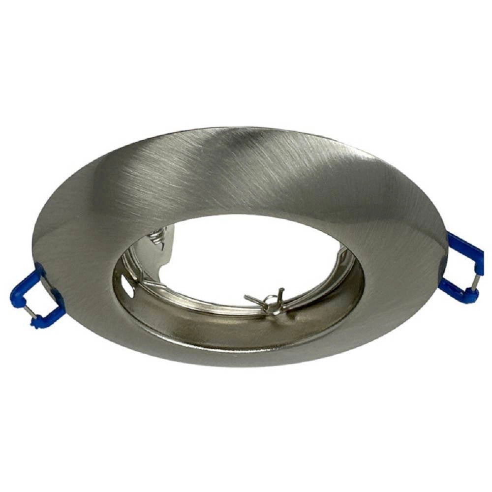 Trade Shop - Portafaretto Ad Incasso Fisso Supporto Tondo Per Faretti Lampada In Alluminio P32 -