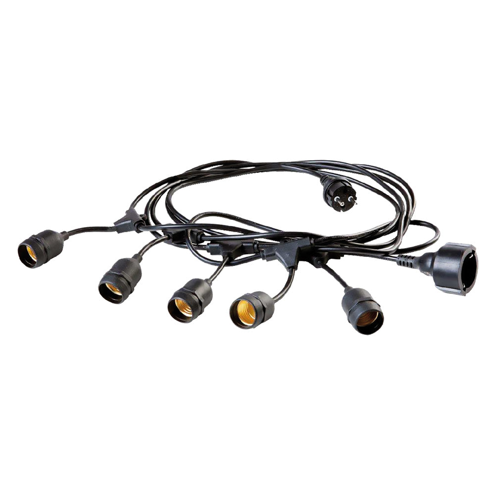 LUMINARIA 'ENJOY' cavo mt.5 - 5 portalampade - bianco  - SOVIL