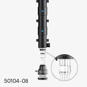 Tubo di vetro al quarzo A di ricambio per chiarificatore per laghetti CUV-272