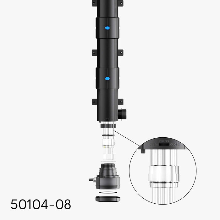 Tubo di vetro al quarzo A di ricambio per chiarificatore per laghetti CUV-272