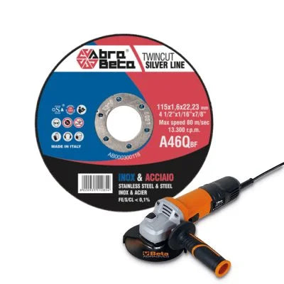 ABRABETA 300 MINIDISCO P/FERRO 115X1,6 + 2 SET GIRAV.- 1,0 confezione