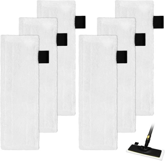 6 pezzi adatti per Stoomreiniger SC 1, SC 2, SC 3, SC 4, SC 5 SI 4 EasyFix - Accessori Stoomreinigatore - Asciugamano Microfibra - per Tutti i Tipi di Pavimento - Asciugamani Pavimento - Pezzi di Ricambio