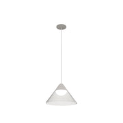 Lampada a Sospensione LED Ark Beneito & Faure 6W 2700K 90º Nero/Trasparente, Design Conico per Interni - Illuminazione Elegante
