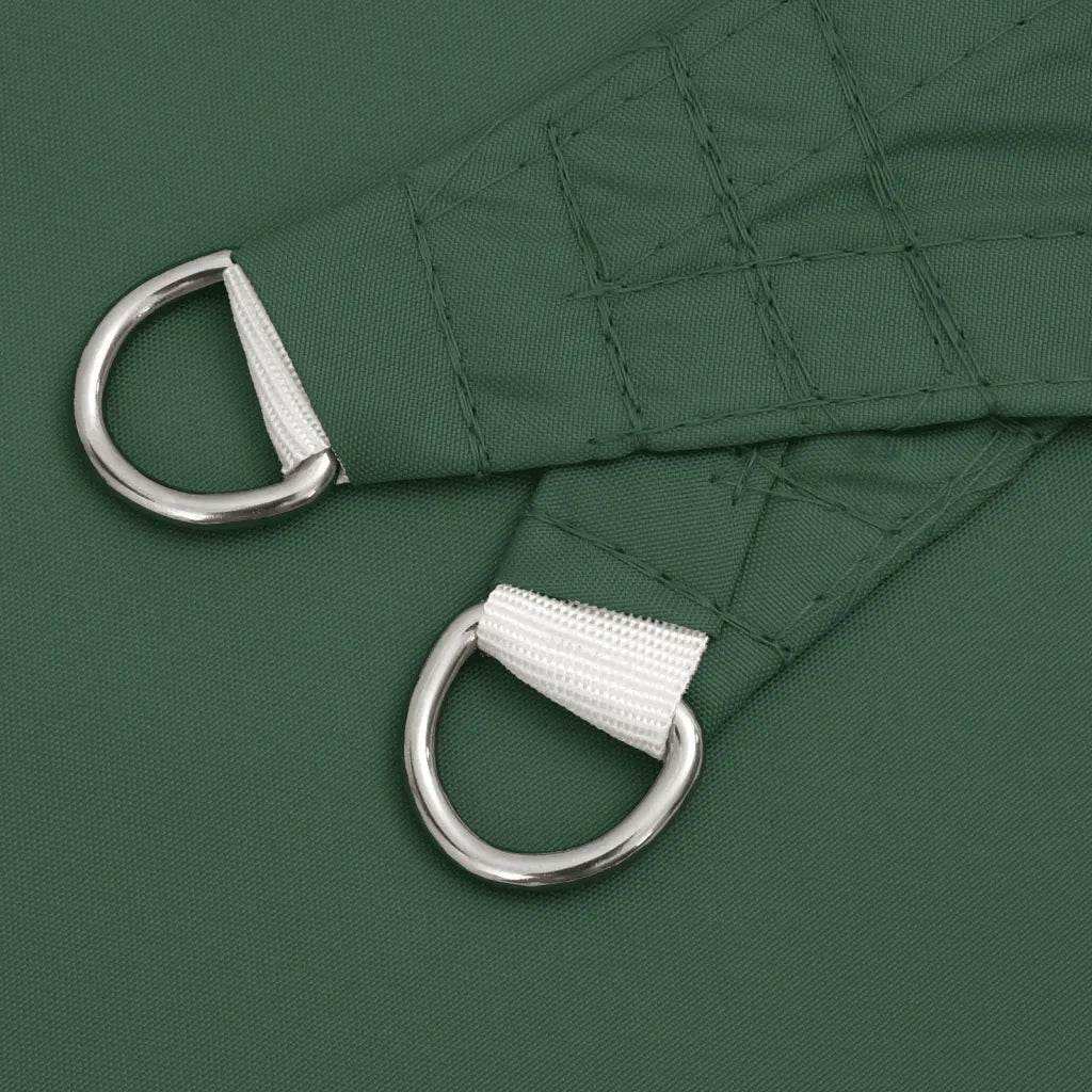 Parasole a Vela Tessuto Oxford Triangolare 6x6x6m Verde Scuro 135515