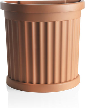 VASO ROMA C/SOTTOVASO 52CM TERRACOTTA- 1,0 confezione
