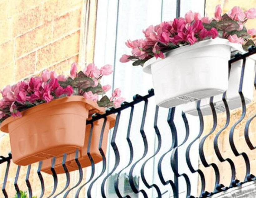 FIORIERA DOPPIA KLUNIA 40CM TERRACOTTA- 1,0 confezione