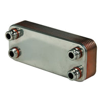 SCAMBIATORE DI CALORE SALDOBRASATO A PIASTRE PER CALDAIA MURALE - 14 PIASTRE