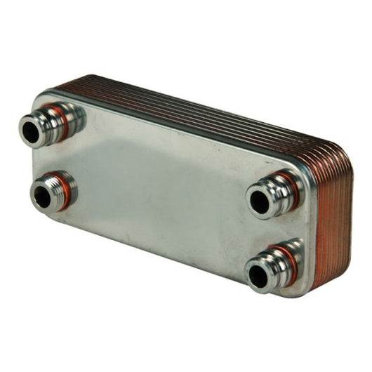 SCAMBIATORE DI CALORE SALDOBRASATO A PIASTRE PER CALDAIA MURALE - 14 PIASTRE