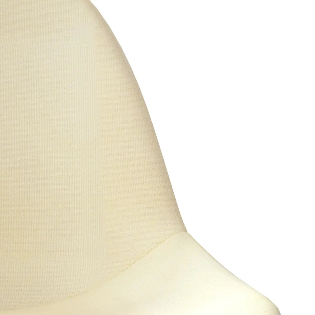Sgabelli da Bar 2 pz Crema in Tessuto 333383