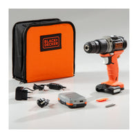 TRAPANO B+D 12VP 1,5AH BDCHD12 S 1 KIT Black+Decker 1 PZ