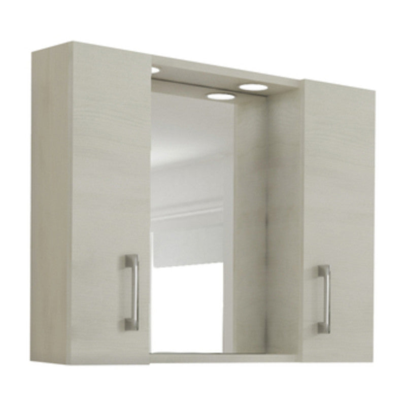 SPECCHIO DA BAGNO 960 A 2 ANTE ROVERE BIANCO  1 PZ