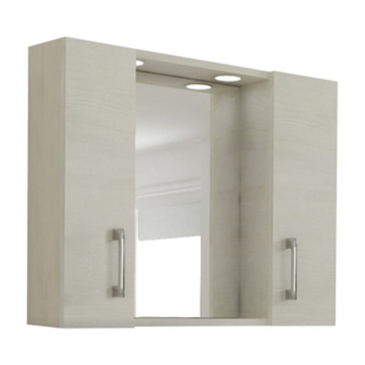 SPECCHIO DA BAGNO 960 A 2 ANTE ROVERE BIANCO  1 PZ