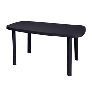 TAVOLO GARDEN OTELLO CM.136x82X72H ANTRACITE  1 PZ