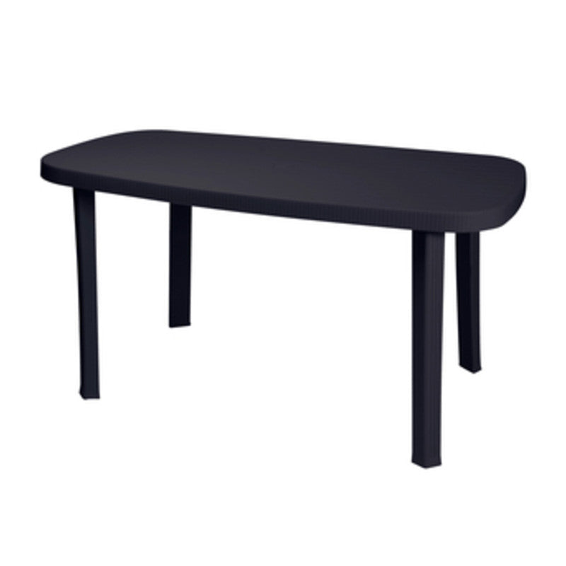 TAVOLO GARDEN OTELLO CM.136x82X72H ANTRACITE  1 PZ