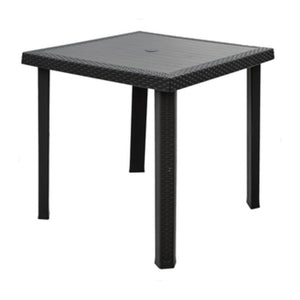 TAVOLO RATTAN FIGARO 80X80XH72 CM ANTRACITE  1 PZ